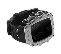 Metal Watch Case Sillicone Band Modification Kit,For 44mm 45mm Series 9 8 7 6 5 4 SE Upgrade Replace Rubber Strap Bumper Cover Accessories