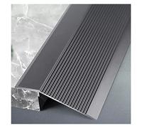 Metal Waterproof Commercial Transition Pieces Reducer,Uneven Flooring Transition Strip for Threshold Less Than 4.5cm, Heavy Duty Cuttable Floor Edge Trim(Gray,125cm/49.2in)