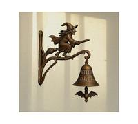 Metal Welcome Doorbell, Vintage Halloween Witch Bell, Multiple Styles Wall Mount for Home, Office, Shop Entrance Decor