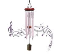 Metal Wind Chimes 26 Inches - Aluminum Tubing Garden Windchime | Retro Decorations | For Outdoor Yard Porch Balcony Patio Home Memorial Zen Musical Deep Tone Hanging Ornament Aesthetic Decor Task