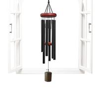 Metal Wind Chimes 26 Inches - Aluminum Tubing Garden Windchime | Retro Decorations | For Outdoor Yard Porch Balcony Patio Home Memorial Zen Musical Deep Tone Hanging Ornament Aesthetic Decor Task