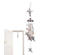 Metal Wind Chimes - Handmade Rustproof Hummingbird Bell | Outdoor Garden and Memorial Decor | Hanging Wind Chimes For Backyard Balcony Patio Bedroom Home Festival Birthday Landscaping