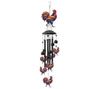 Metal Wind Chimes | Rooster Wind Chimes Yard Decor