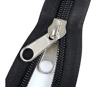 Metal Zipper,Jacket Zippers,Two-Way Zipper,1pcs 8# 10# 2 Meters Big Tent Zipper Double Sided Slider Zippers for DIY Sewing Mosquito Net Zipper(10#)
