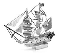 Metal Zone Barco Pirata Puzzle 3D Metal. Maqueta Barco Metal Pirata. Rompecabezas 3D Metalico de Barcos. Puzzle 3D Metalico para Adultos de 10 x 2 x 10cm