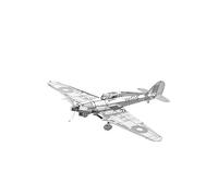 Metal Zone Hawker Hurricane Fighter Puzzle 3D Metal. Maqueta de Aviones de Combate. Rompecabezas de Metal 3D de Aviones. Puzzle 3D Metalico para Adultos de 10,2 x 8,7 x 2,8cm