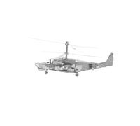 Metal Zone KA-50 Helicóptero Puzzle 3D Metal. Maquetas de helicópteros. Rompecabezas de Metal 3D de Aviones. Puzzle 3d Metalico para Adultos de 14,2 x 6,8 x 11,5cm