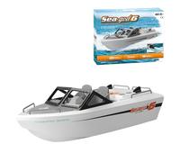 Metalakaer Remolcador RC para adultos, escala 1/12, 2.4G, 8 km/h, barco de karting con potentes motores y batería de larga duración, para piscinas, lagos, ríos - Versión RTR