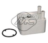 Metalcaucho Radiador de aceite, aceite motor para AUDI: TT, A5, A3, Q5, A4, A6, A2, Q7 & VOLKSWAGEN: Tiguan, Sharan, Eos, Golf, Passat (Ref: 05375)