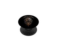 Metalhead, Calavera metalera y Texto para el Fan de la música Heavy PopSockets PopGrip Adhesivo