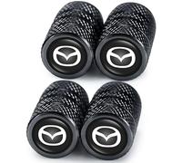 Metálicos Tapa de Válvula para Mazda 2 3 4 5 6 8, 4 Piezas Tapones Rueda Coche Antirrobo Tapones Válvula Aluminio Neumáticos para Coche Moto Bicicleta