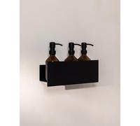 METALLBUDE SHEA Design - Bandeja de ducha (50 cm, sin taladrar), color negro