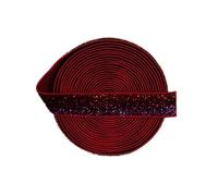 Metallic Glitter Elastics 5/8" 15mm Spandex Band Hair Tie Bracelet Headband Dress DIY Sewing Trim 10 50 Yard By Spool(2 Tone Pink,10 Yard)