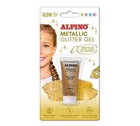 Metallic Glitter Gel Alpino Fiesta color dorado| Gel purpurina metalizado con base de color dorado | Purpurina líquida