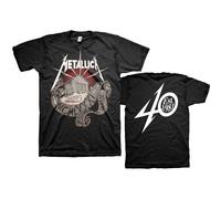 Metallica 40Th Anniversary Garage con licencia Camiseta hombre