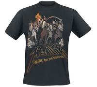 Metallica 40th Anniversary Horsemen Hombre Camiseta Negro M 100% algodón Regular