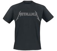 Metallica Camiseta 40th Anniversary Songs Logo Hombre Negra L
