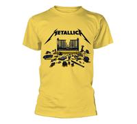 Metallica '72 Seasons Simplified Cover' (Amarillo) Camiseta - ¡NUEVO Y OFICIAL