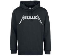 Metallica Amplified Collection - White Logo Hombre Sudadera con Capucha Negro L