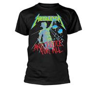 METALLICA - AND JUSTICE FOR ALL BLACK T-Shirt, Front & Back Print X-Large