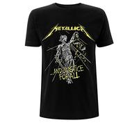 Metallica And Justice For All Tracks con licencia Camiseta hombre