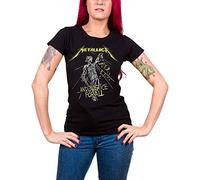 METALLICA - AND JUSTICE FOR ALL TRACKS (BLACK) BLACK T-Shirt, Girlie with backpr