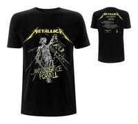 Metallica 'And Justice For All Tracks BP' (Negro) Camiseta - ¡NUEVO Y OFICIAL