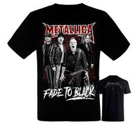 Metallica-Band- Grupo - Camiseta Negra Hombre Manga Corta - Metallica Tshirt (S)