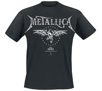 Metallica Biker Unisex Camiseta Negro 100% algodón Regular