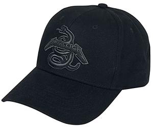 Metallica Black Album Snake - Baseball Cap Unisex Gorra Negro 100% algodón