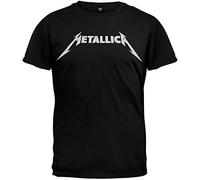 Metallica Black and White Logo Adult T-Shirt