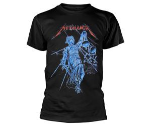 Metallica 'Blue Justice' (Negro) Camiseta - ¡NUEVO Y OFICIAL