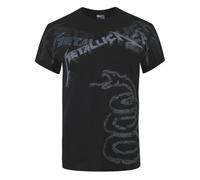 Metallica - Camiseta Black Album Descolorido para Adultos Unisex