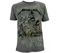 Metallica Camiseta de manga corta And Justice For All Neon All Over Grey 2XL