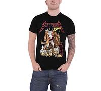 Metallica - Camiseta de manga corta, color negro