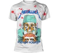 Metallica Camiseta de manga corta Crash Course In Brain Surgery White L