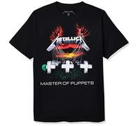 Metallica Camiseta estándar Master of Puppets para Hombre, Negro -, Medium