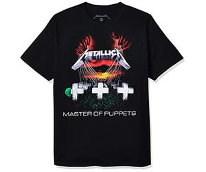 Metallica Camiseta estándar Master of Puppets para Hombre, Negro -, Medium