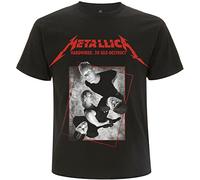 Metallica - Camiseta Hardwired Band Concrete para Adultos Unisex (XL) (Negro)