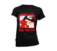 Metallica Camiseta Kill Em All Tracks para Mujer (PH2670)