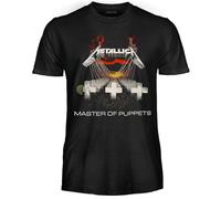Metallica Camiseta Master of Puppets. Camiseta Rock Oficial. Banda Heavy Metal. Camiseta Unisex Adulto Niño., Master Of Puppets, S