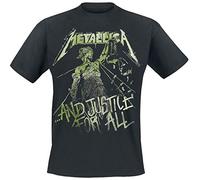 Metallica Camiseta para Hombre, Color Gris, Negro (Black Black), L