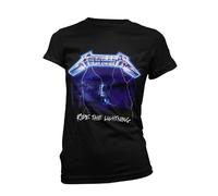 Metallica Camiseta Ride The Lightning Tracks para Mujer (PH2771)