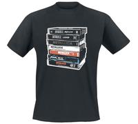 Metallica Cassette Hombre Camiseta Negro M 100% algodón Vorne Bedruckt Regular
