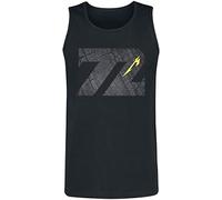 Metallica Charred 72 (M72) Hombre Top Tirante Ancho Negro XL 100% algodón Regular