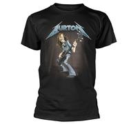 Metallica 'Cliff Burton Squindo Stack' (Negro) T-Shirt - ¡NUEVO Y OFICIAL