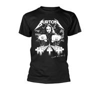 Metallica Cliff 'Em All Hombre Camiseta Negro L, 100% algodón, Regular