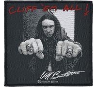 Metallica Cliff 'Em All Unisex Parche Negro/blanco/Rojo 100% poliéster