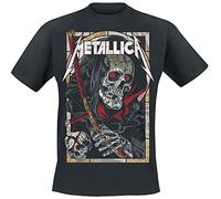 Metallica Death Reaper Hombre Camiseta Negro S 100% algodón Vorne Bedruckt Regular