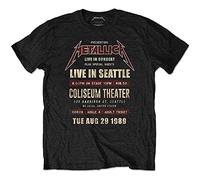 Metallica Eco-Tee: Seattle '89 - Large - Black - Unisex